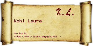 Kohl Laura névjegykártya